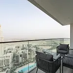 Nasma Luxury Stays - 26Th-Floor Creek Harbour 2Br With Sea Views